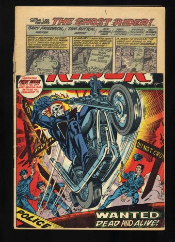 Cover Scan: Ghost Rider (1973) #1 P 0.5 1st Appearance Son of Satan! - Item ID #468769