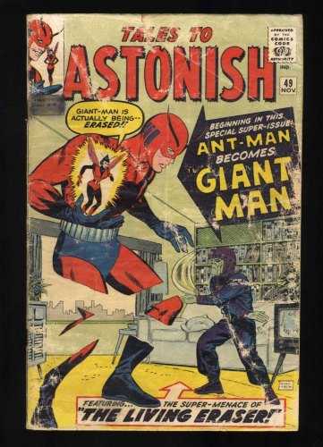 Cover Scan: Tales To Astonish #49 FA/GD 1.5 Ant-Man becomes Giant Man!!! - Item ID #468776