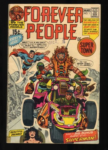 Cover Scan: Forever People #1 VG+ 4.5 1st Full Appearance Darkseid! Jack Kirby! - Item ID #468780