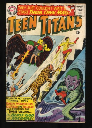 Cover Scan: Teen Titans #1 FA/GD 1.5  Batman Flash Wonder Woman! Nick Cardy Cover! - Item ID #468807