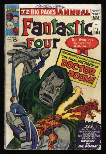 Cover Scan: Fantastic Four Annual #2 GD/VG 3.0 Origin of Doctor Doom! Kirby/Stone Cover! - Item ID #469169