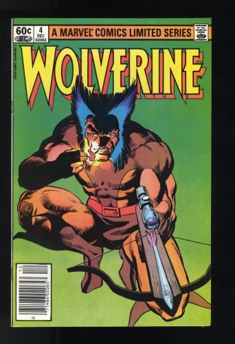 Wolverine #4 NM 9.4 Newsstand Variant Limited Series Frank Miller!
