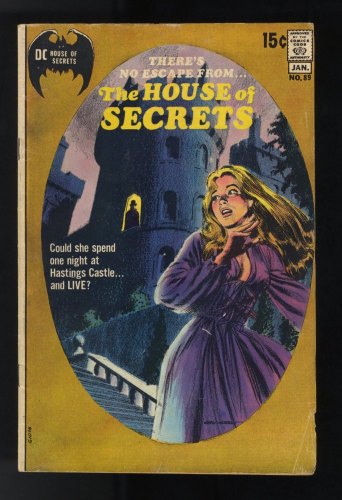 House Of Secrets #89 VG+ 4.5 Gothic Castle/Maiden Cover!