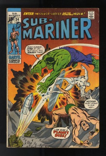 Sub-Mariner #34 VG 4.0 1st Appearance Defenders! Sub-Mariner!