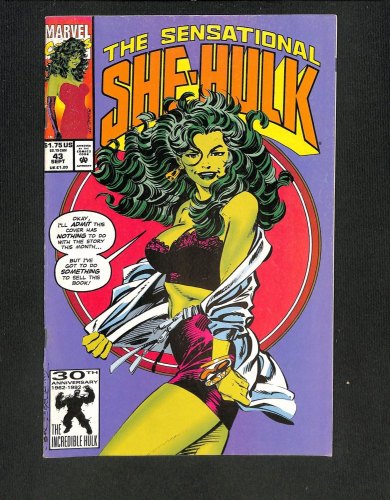 Sensational She-Hulk #43 John Byrne Lingerie Cover!