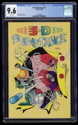 Cover Scan: 3-D Substance #1 CGC NM+ 9.6 White Pages Steve Ditko Scarce! - Item ID #51588