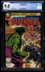 Defenders #84 CGC VF/NM 9.0 Off White to White Namor vs Black Panther!