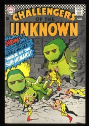 Challengers Of The Unknown #54 VF- 7.5 Off White War of the Sub-Humans!
