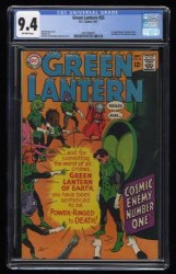Green Lantern #55 CGC NM 9.4 Off White 1st Appearance Zborra! Gil Kane!