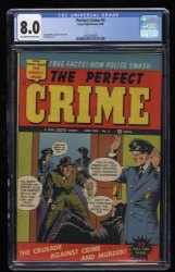 Cover Scan: Perfect Crime #3 CGC VF 8.0 Off White to White Cross Publications 1950! - Item ID #250815