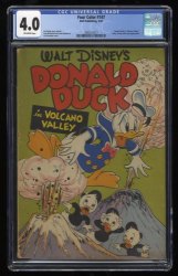 Cover Scan: Four Color #147 CGC VG 4.0 Off White Barks Donald Duck in Volcano Valley! - Item ID #257541