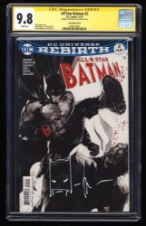 Cover Scan: All-Star Batman #2 CGC NM/M 9.8 White Pages Signed/Sketch SS Jock Jock Variant - Item ID #258868
