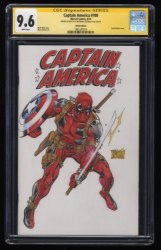 Cover Scan: Captain America #700 CGC NM+ 9.6 Signed SS Anthony Castrillo Sketch Edition - Item ID #261105