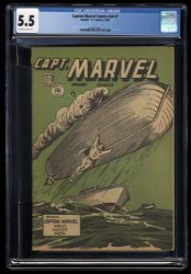 Cover Scan: Captain Marvel Comics (1942) v4 #1 CGC FN- 5.5 Off White to White - Item ID #265174