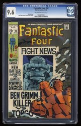 Cover Scan: Fantastic Four #92 CGC NM+ 9.6 Off White to White Jack Kirby! Stan Lee! - Item ID #273252