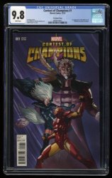 Cover Scan: Contest of Champions #1 CGC NM/M 9.8 White Pages Yu Variant 1st White Fox! - Item ID #275060
