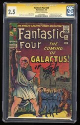 Cover Scan: Fantastic Four #48 CGC GD+ 2.5 Signed By Stan Lee! SS! - Item ID #279896