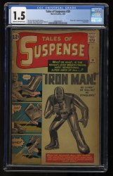 Cover Scan: Tales Of Suspense #39 CGC FA/GD 1.5 1st Appearance of Iron Man!!! - Item ID #298286