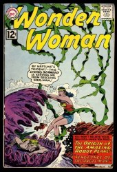 Cover Scan: Wonder Woman #128 VG+ 4.5 "Origin of the Amazing Robot Plane"  - Item ID #299708