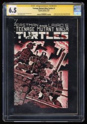 Cover Scan: Teenage Mutant Ninja Turtles #1 CGC FN+ 6.5 SS Signed Frank Miller! 1st Print - Item ID #309165