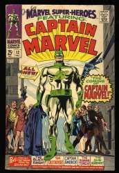 Cover Scan: Marvel Super-Heroes #12 VG+ 4.5 1st Appearance Captain Marvel! - Item ID #313059