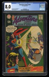 Cover Scan: Adventure Comics #376 CGC VF 8.0 White Pages Neal Adams Cover! - Item ID #318571