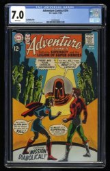 Cover Scan: Adventure Comics #374 CGC FN/VF 7.0 White Pages Curt Swan Art! - Item ID #318573