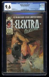 Cover Scan: Elektra Assassin (1986) #2 CGC NM+ 9.6 White Pages Bill Sienkiewicz Cover! - Item ID #320190