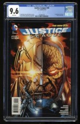 Cover Scan: Justice League (2011) #40 CGC NM+ 9.6 White Pages 1st Cameo Appearance Grail! - Item ID #320320