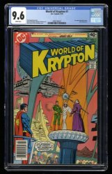 Cover Scan: World of Krypton #1 CGC NM+ 9.6 White Pages Superman Appearance! - Item ID #320388