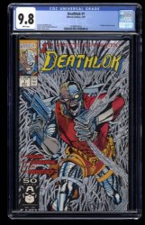 Cover Scan: Deathlok (1991) #1 CGC NM/M 9.8 White Pages Denys Cowan Cover and Art - Item ID #320573