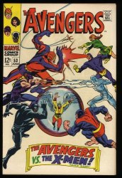 Cover Scan: Avengers #53 VF/NM 9.0 Avengers Vs X-Men! Buscema Cover! 1968!  - Item ID #323136