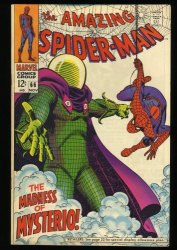 Cover Scan: Amazing Spider-Man #66 VF/NM 9.0 Mysterio Appearance! Romita Cover! - Item ID #323157