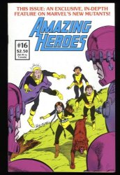 Cover Scan: Amazing Heroes #16 VF 8.0 1st Appearance New Mutants! - Item ID #323558