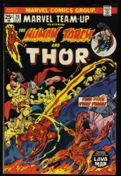 Cover Scan: Marvel Team-up #26 NM- 9.2 Human Torch Thor! - Item ID #323838