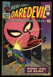Cover Scan: Daredevil #17 FN+ 6.5 Spider-Man Appearance John Romita Art! - Item ID #325417