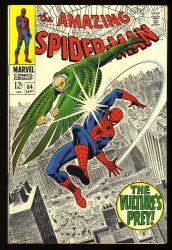 Cover Scan: Amazing Spider-Man #64 VF/NM 9.0 Vulture Appearance! Classic Romita Cover! - Item ID #325420