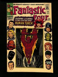 Cover Scan: Fantastic Four #54 FN/VF 7.0 3rd Appearance Black Panther! Evil Eye! - Item ID #326070