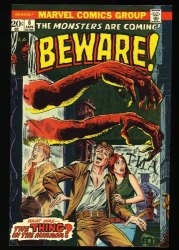 Cover Scan: Beware #6 NM 9.4 Marvel Bronze Age Horror! - Item ID #327152