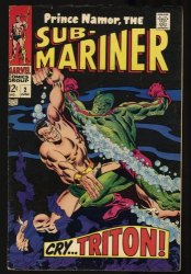 Cover Scan: Sub-Mariner #2 FN+ 6.5 Triton Appearance! 1st Inhumans Crossover! - Item ID #327681