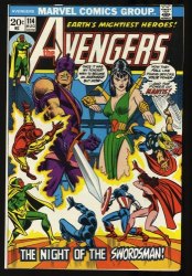 Cover Scan: Avengers #114 VF/NM 9.0 Swordsman! John Romita Sr./ John Costanza Cover - Item ID #327738