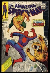 Cover Scan: Amazing Spider-Man #57 FN/VF 7.0 Ka-Zar Appearance! Romita Cover! - Item ID #328067
