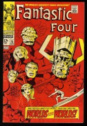 Cover Scan: Fantastic Four #75 FN/VF 7.0 Silver Surfer Galactus! Jack Kirby Cover! - Item ID #328393