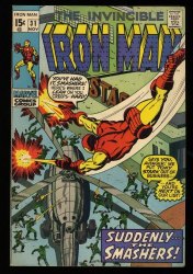 Cover Scan: Iron Man #31 NM- 9.2 1st Appearance of Kevin O'Brien! - Item ID #329024