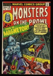 Cover Scan: Monsters on the Prowl #24 NM 9.4 Magnetor! - Item ID #329204