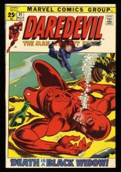Cover Scan: Daredevil #81 VF 8.0 1st Black Widow Story Team-up!  Marvel! - Item ID #329560