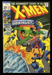 Cover Scan: X-Men #72 VF/NM 9.0 From Whence Comes Dominus! 1971! - Item ID #330038