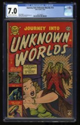 Cover Scan: Journey Into Unknown Worlds #14 CGC FN/VF 7.0 - Item ID #332272
