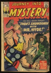 Cover Scan: Journey Into Mystery #100 GD+ 2.5 Mister Hyde! Jack Kirby Art! - Item ID #332855