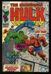 Cover Scan: Incredible Hulk #122 NM- 9.2 Hulk Thing Battle! Fantastic Four! - Item ID #332877